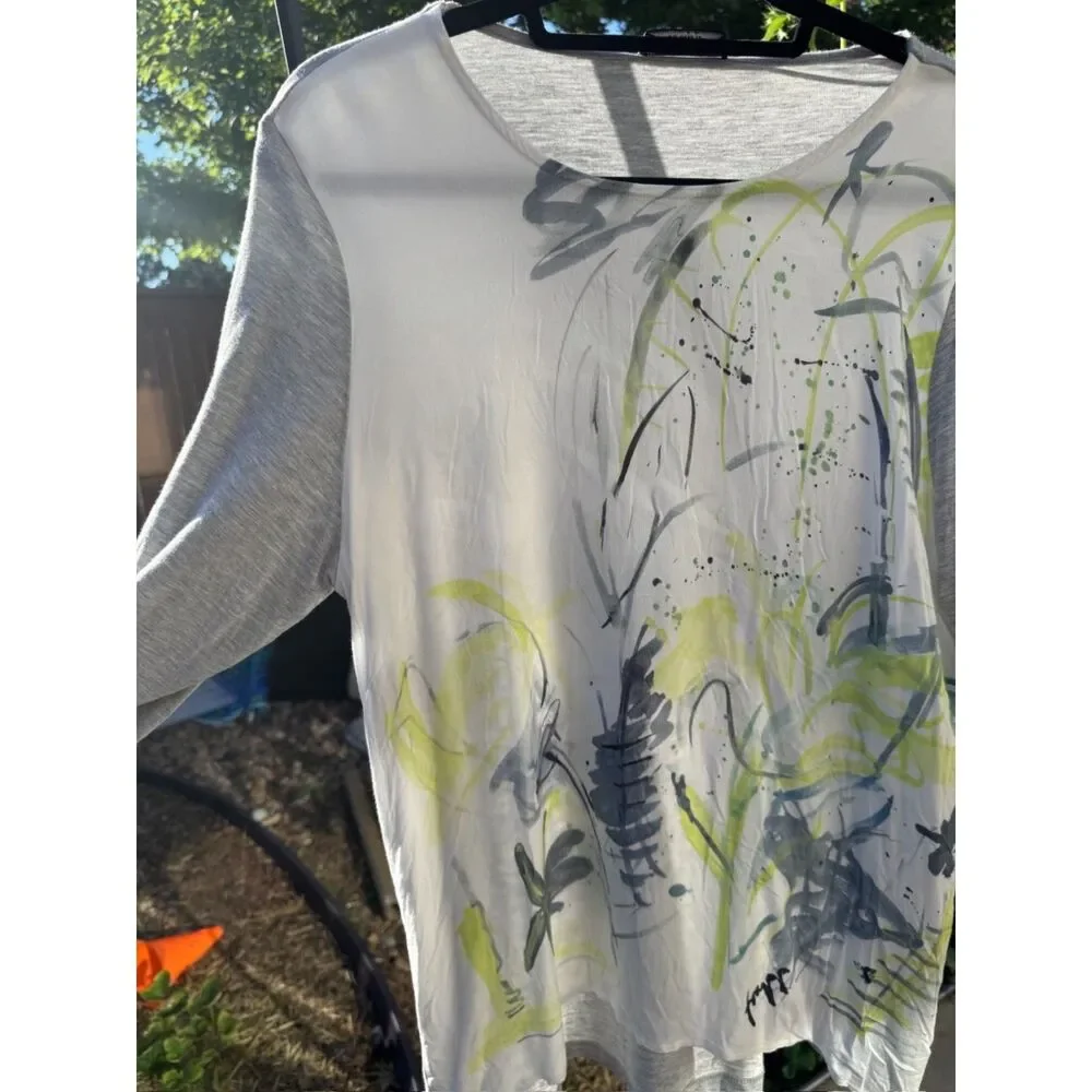FRAPP Pull-Over Long Sleeve Abstract Design Designer Shirt Germany
